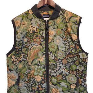 Patagonia Floral Vest - Green and Brown